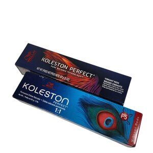 x2 Wella Koleston Perfect 77/43 Hair Dye Color Intense Medium Blonde Red Gold